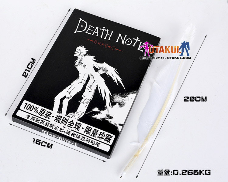 Sổ Tay Death Note Lớn - Cuốn Sổ Tử Thần Lớn Có Hộp Tặng Kèm Bút Lông Và Bookmark 17592