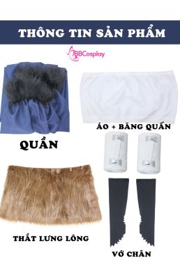 Đồ Cosplay Hashibira Inosuke Phiên Bản Nữ - Kimetsu No Yaiba