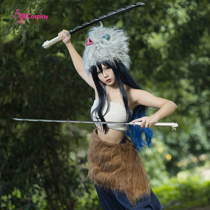 Đồ Cosplay Hashibira Inosuke Phiên Bản Nữ - Kimetsu No Yaiba