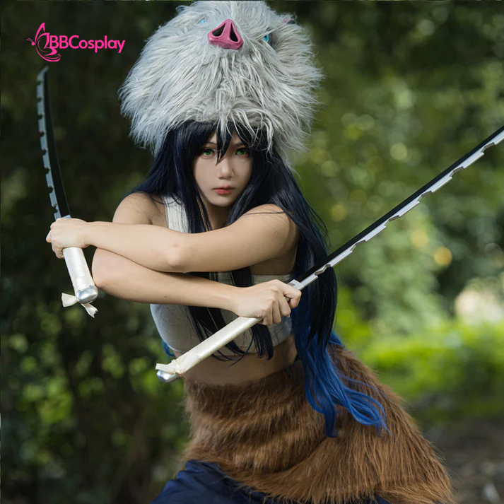 Đồ Cosplay Hashibira Inosuke Phiên Bản Nữ - Kimetsu No Yaiba