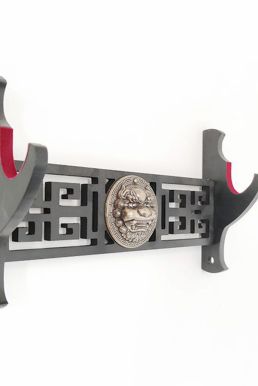Giá Để Kiếm Treo Tường 1 Tầng CNC Khắc Hoạ Tiết Kỳ Lân Nổi 3D - Vẻ Đẹp Uy Quyền Và Sang Trọng