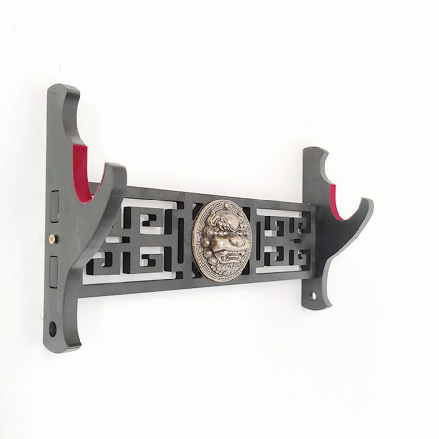Giá Để Kiếm Treo Tường 1 Tầng CNC Khắc Hoạ Tiết Kỳ Lân Nổi 3D - Vẻ Đẹp Uy Quyền Và Sang Trọng