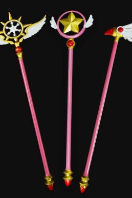 (Hàng Mới 2025) Bộ Gậy Phép Thuật Sakura 22Cm - Gậy Sakura Mỏ Chim 22Cm