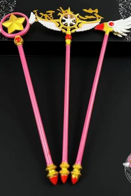 (Hàng Mới 2025) Bộ Gậy Phép Thuật Sakura 22Cm - Gậy Sakura Mỏ Chim 22Cm