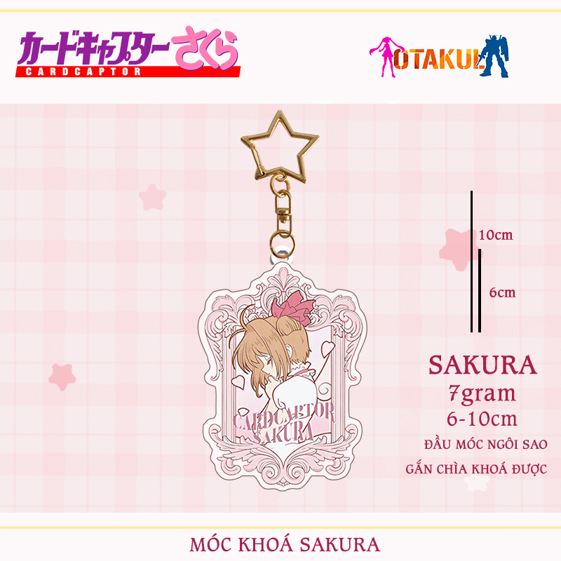 Móc Khóa Cardcaptor Sakura Hồng - Kỷ Vật Phép Thuật Trong Tầm Tay