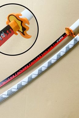 Kiếm Gỗ Luân Kiếm Viêm Trụ Rengoku Thế Hệ 2 - Kimetsu No Yaiba