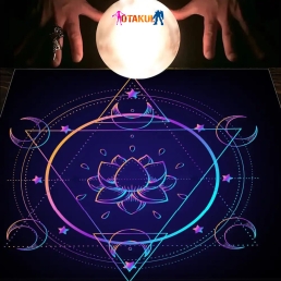 Thảm Trải Bài Fiber Sen David Galaxy 75*75Cm - Dùng Bói Bài Tarot - Bói Bài Sakura