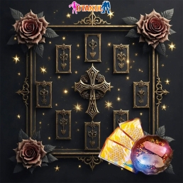 Thảm Trải Bài Fiber Thánh Giá Celtic 50*50Cm - Dùng Bói Bài Tarot - Bói Bài Sakura