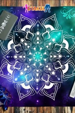 Thảm Trải Bài Fiber Sen Tâm Thức Galaxy 50*50Cm - Dùng Bói Bài Tarot - Bói Bài Sakura