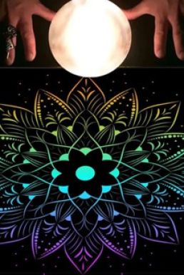 Thảm Trải Bài Fiber Sen Tâm Thức Galaxy 50*50Cm - Dùng Bói Bài Tarot - Bói Bài Sakura