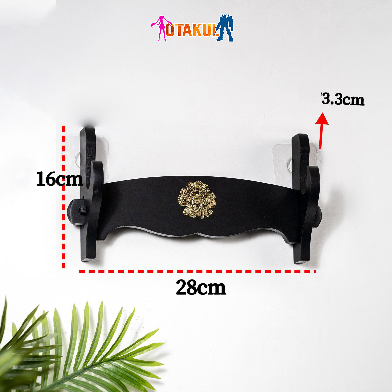 Giá Để Kiếm Treo Tường Tiêu Chuẩn 2 Tầng Hình Rồng