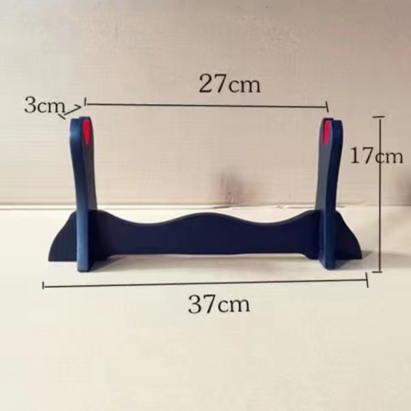 Giá Đỡ Kiếm Để Bàn Gỗ MDF Lót Nhung Đỏ 2 Tầng