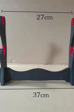 Giá Đỡ Kiếm Để Bàn Gỗ MDF Lót Nhung Đỏ 3 Tầng