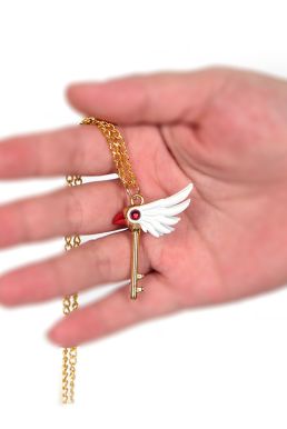 Dây Chuyền Trúc Bi Chìa Khóa Gậy Mỏ Chim Sakura