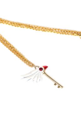 Dây Chuyền Trúc Bi Chìa Khóa Gậy Mỏ Chim Sakura