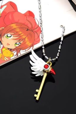 Dây Chuyền Trúc Bi Chìa Khóa Gậy Mỏ Chim Sakura