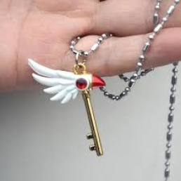 Dây Chuyền Trúc Bi Chìa Khóa Gậy Mỏ Chim Sakura