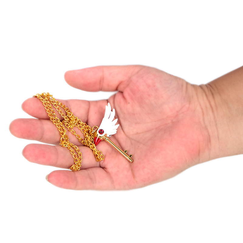 Dây Chuyền Trúc Bi Chìa Khóa Gậy Mỏ Chim Sakura