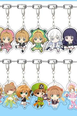 Móc Khóa Cardcaptor Sakura Chibi Hồng - Kỷ Vật Phép Thuật Trong Tầm Tay