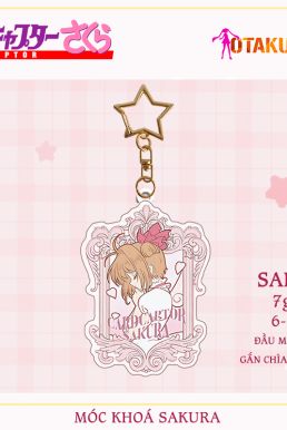 Móc Khóa Cardcaptor Sakura Chibi Hồng - Kỷ Vật Phép Thuật Trong Tầm Tay