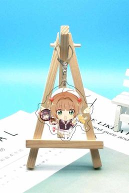 Móc Khóa Cardcaptor Sakura Chibi Hồng - Kỷ Vật Phép Thuật Trong Tầm Tay