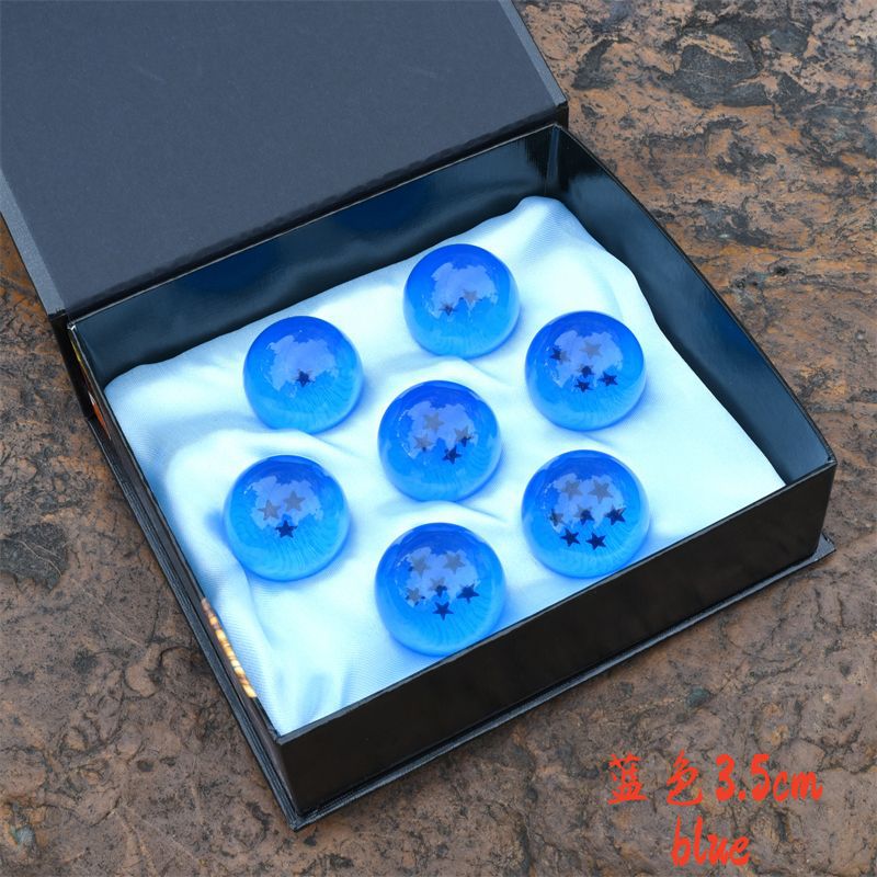 Bộ 7 Viên Ngọc Rồng 4,3Cm Xanh (Không Hộp) - Dragon Ball