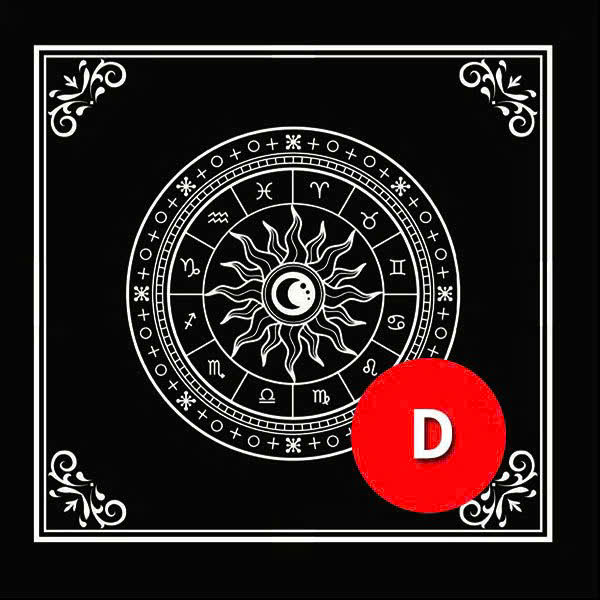 Thảm Trải Bài Giá Rẻ - Chất Liệu Vải Không Dệt - Ngọc Kỳ Lân 50*50Cm - Dùng Bói Bài Tarot - Bói Bài Sakura