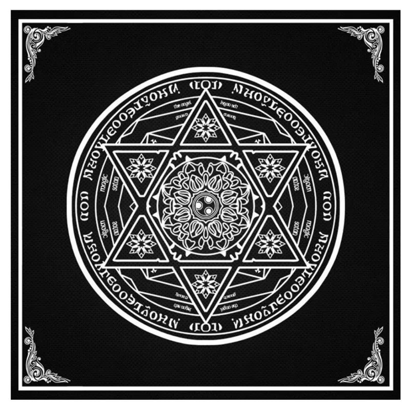 Thảm Trải Bài Giá Rẻ - Chất Liệu Vải Không Dệt - Welcome To Tarot World 50*50Cm - Dùng Bói Bài Tarot - Bói Bài Sakura