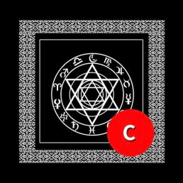 Thảm Trải Bài Giá Rẻ - Chất Liệu Vải Không Dệt - Ngôi Sao Vô Cực 50*50Cm - Dùng Bói Bài Tarot - Bói Bài Sakura