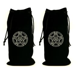 Túi Đựng Bài Tarot Đen Nhung Mịn Màng - Ngôi Sao Vô Cực