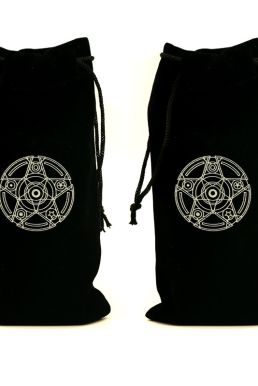 Túi Đựng Bài Tarot Đen Nhung Mịn Màng - Ngôi Sao Vô Cực