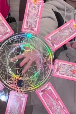 Vòng Tròn Ma Thuật Sakura - Đĩa Xoay Bài Sakura - Bảng Xoay Ma Thuật Sakura - Size 20Cm - Dạ Quang