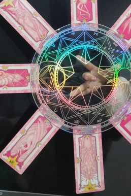 Vòng Tròn Ma Thuật Sakura - Đĩa Xoay Bài Sakura - Bảng Xoay Ma Thuật Sakura - Size 20Cm - Dạ Quang