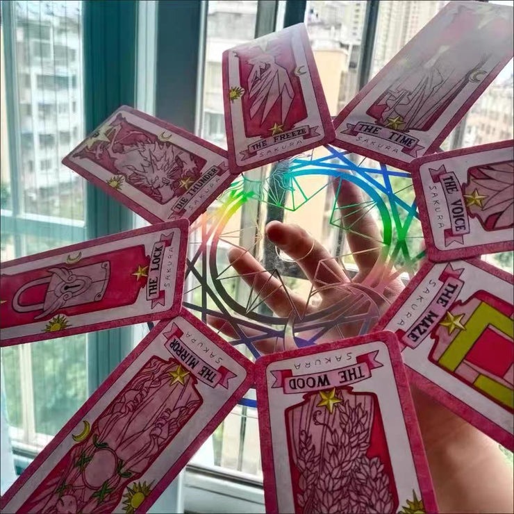 Vòng Tròn Ma Thuật Sakura - Đĩa Xoay Bài Sakura - Bảng Xoay Ma Thuật Sakura - Size 20Cm - Dạ Quang