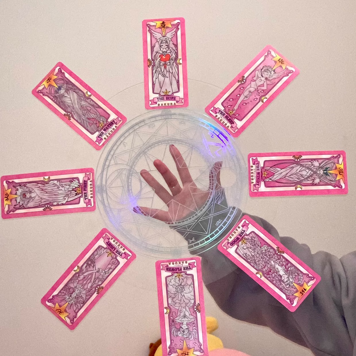 Vòng Tròn Ma Thuật Sakura - Đĩa Xoay Bài Sakura - Bảng Xoay Ma Thuật Sakura - Size 20Cm - Dạ Quang