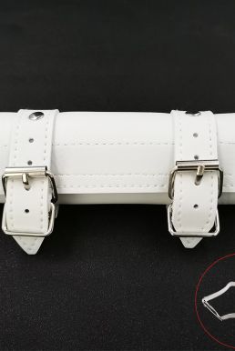 Thắt Lưng Đeo Kiếm - Đai Da Đeo Kiếm - Thắt Lưng Gắn Bao Kiếm - Loại 1 Kiếm Cao Cấp Màu Trắng (Dây Rút)