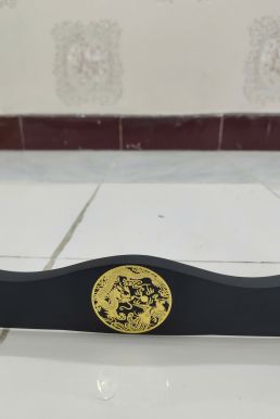 Giá Để Kiếm Gỗ Để Bàn Lót Nhung 4 Tầng Hình Long Phụng Mạ Vàng