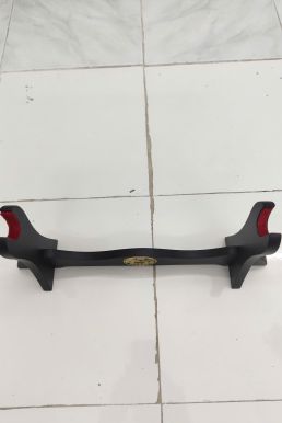 Giá Để Kiếm Gỗ Để Bàn Lót Nhung 4 Tầng Hình Long Phụng Mạ Vàng