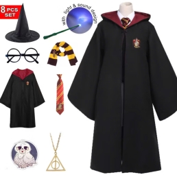 Set Trang Phục Và Phụ Kiện Harry Potter - Nhà Gryffindor - Màu Đỏ