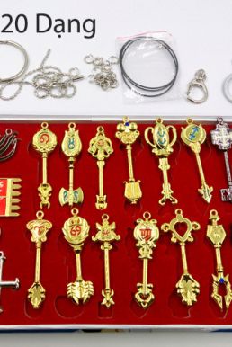 Bộ Khóa Tinh Linh Fairy Tail 18 Chìa Tặng Dây Đeo Cổ