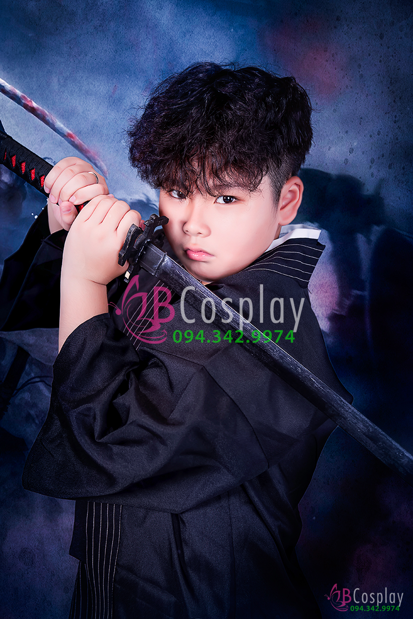 Trang Phục Samurai Cho Bé Trai - Màu Đen