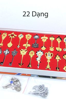 Bộ Chìa Khóa Tinh Linh Fairy Tail 12 Chìa Lớn 8.5Cm
