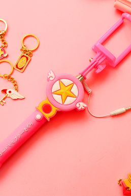 Gậy Selfie Sakura Sailor Moon Mỏ Chim Ngôi Sao