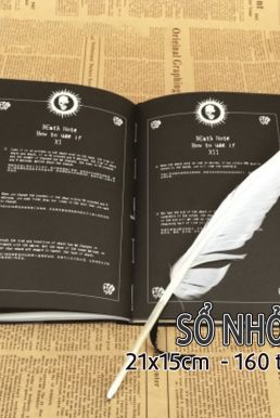 Sổ Tay Death Note Nhỏ - Cuốn Sổ Tử Thần Lớn Có Hộp Tặng Kèm Bút Lông Và Bookmark