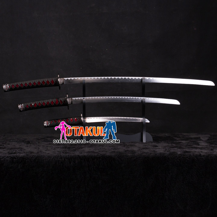 Bộ 3 Kiếm Katana Samurai Đỏ