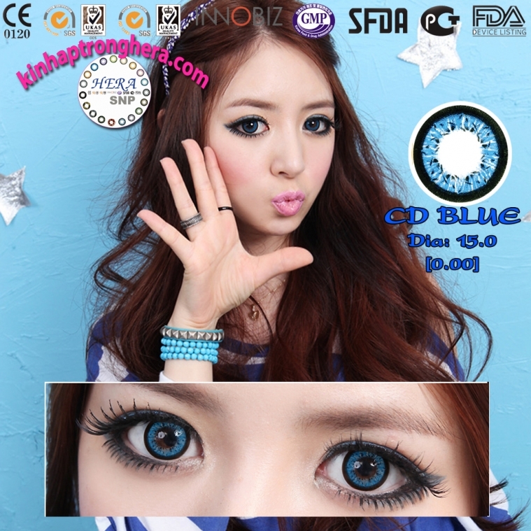 Kính Áp Tròng Xanh Dương - Blue (CZB260)