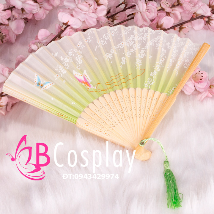 Uchiwa Quạt Vải Nhật Bản 38