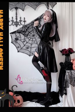 Trang Phục Valak Ma Sơ Sexy Vải Da