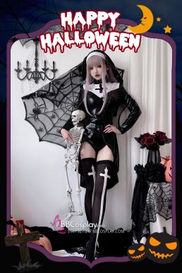 Trang Phục Valak Ma Sơ Sexy Vải Da