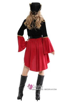 Trang Phục Nữ Hải Tặc Đỏ Đen